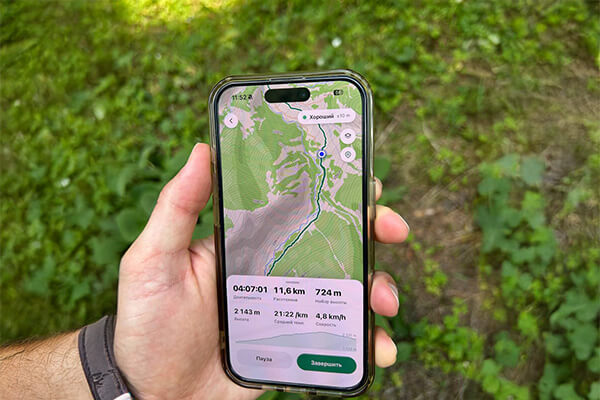 Hikers map